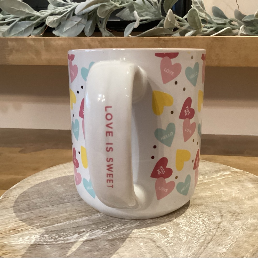 Roobee by Mara-mi Valentine Candy Hearts Oversized Ceramic Mug #38614